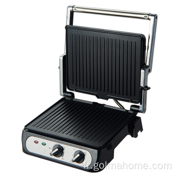 Nouveau design 4-Slice Panini électrique BBQ Barbecue de contact